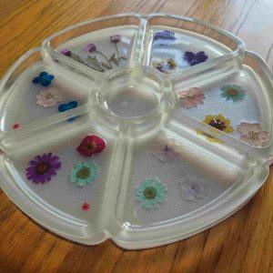 Premium Servierplatte aus Epoxidharz