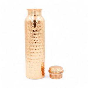 Kupferflasche Premium 950 ml – Gehaemmert Klassik – (Handarbeit) DEKRA zertifiziert