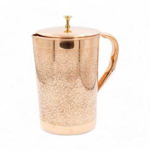 Kupferkanne mit orientalischer Gravur – 2 Liter – (Handarbeit) DEKRA zertifiziert