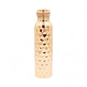 Kupferflasche Premium 950 ml – Wabenmuster – (Handarbeit) DEKRA zertifiziert