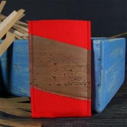 Maßgefertigte Filz-Handyhülle mit Korktasche – Premium Schutz nach Maß