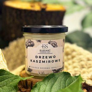 Kaschmirholz (Drzewo kaszmirowe) – Handgemachte Sojakerze aus der Manufaktur