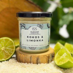 Kokos & Limonka (Kokos & Limonka) – Handgemachte Sojakerze aus der Manufaktur