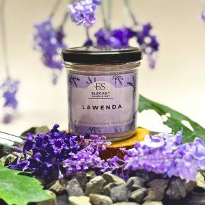 Lavendel (Lawenda) – Handgemachte Sojakerze aus der Manufaktur