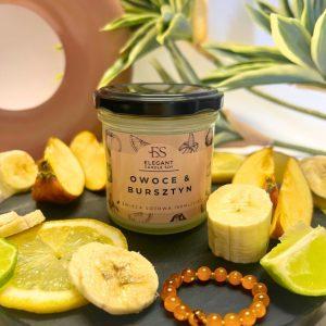 Früchte & Bernstein (Owoce & Bursztyn) – Handgemachte Sojakerze aus der Manufaktur