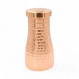 Kupfer-Karaffe mit Becher – 1,1 Liter (Handgefertigt) DEKRA zertifiziert