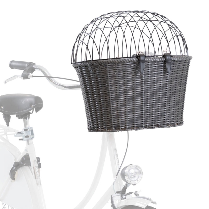 Trixie Front-Fahrradkorb aus Polyrattan