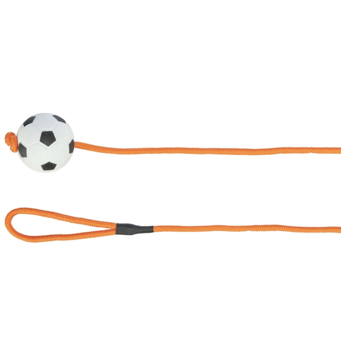 Trixie Moosgummiball am Seil - 6 cm / 1 m