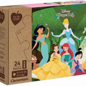 Clementoni 20257 - Princess - 24 Teile Puzzle -  Special Series Puzzle - Maxi Play for Future