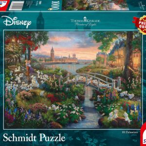 Disney, 101 Dalmatiner  - 1000 Teile Puzzle (Thomas Kinkade)