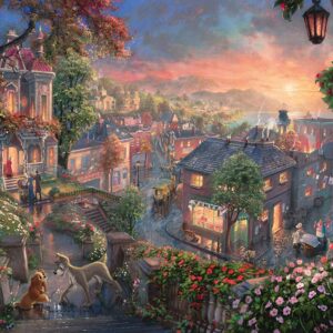 Disney, Susi und Strolch  - 1000 Teile Puzzle (Thomas Kinkade)