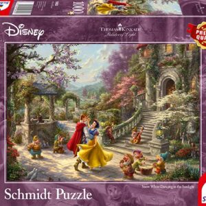 Disney, Schneewittchen - Tanz mit dem Prinzen - 1000 Teile Puzzle (Thomas Kinkade)