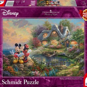 Disney, Sweethearts Mickey & Minnie - 1000 Teile Puzzle (Thomas Kinkade)