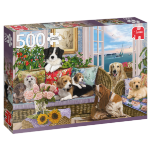 Jumbo Spiele 18849 - Pelzige Freunde Puzzle 500 Teile