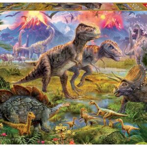 Educa Puzzle 9215969 - Dinosaur Gathering - 500 Teile Puzzle