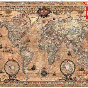 Educa Puzzle 9215159 - Antique World Map - 1000 Teile Puzzle
