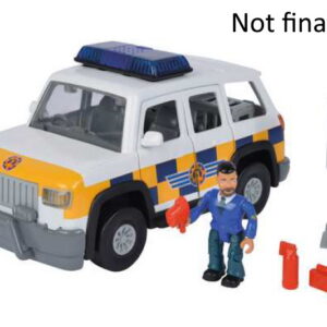 Simba 109251096 - Feuerwehrmann Sam 4x4 Polizeiauto mit Figur