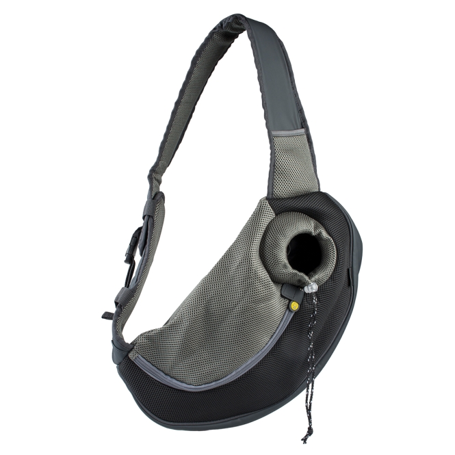 EBI Fronttasche Sarah Crazy Paws - Schwarz - M - 34x19x47,5cm - max. 5kg