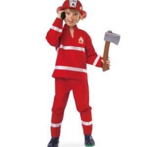 Feuerwehrmann rot - Kostüm 2-teilig - Kids (Größe 128)