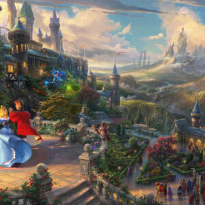 Thomas Kinkade - Sleeping beauty dancing in the enchanted light - Puzzle 1000 Teile