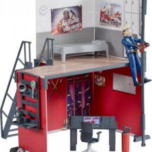 Bruder 62702 - bworld Feuerwehrstation mit Feuerwehrmann