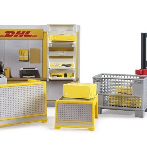 Bruder 62251 - bworld DHL Shop mit Handhubstapler