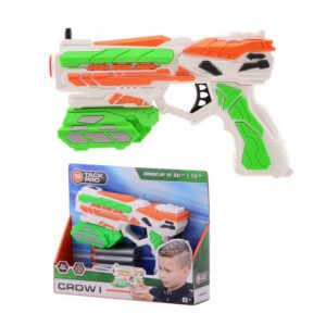 Tack PRO Crow I Pistole mit 6 Soft-Darts, 18cm