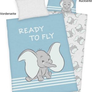 Disney Dumbo - Wendebettwäsche - 40 x 60 + 100 x 135 cm