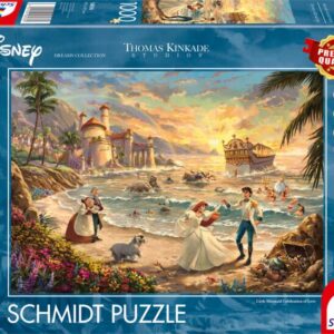 Disney The Little Mermaid Celebration of Love - Puzzle 1000 Teile - Thomas Kinkade Collection