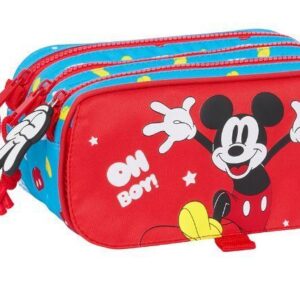 Mickey Mouse - Mäppchen mit 3 Fächern - 21 cm