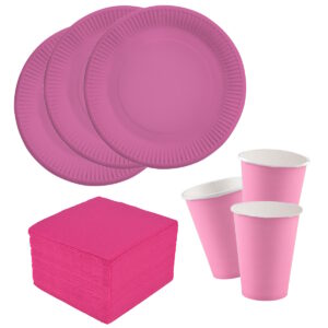 98-teiliges Party Set - Bright Pink