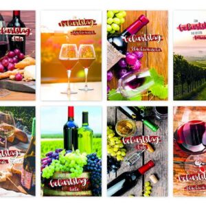Wein Geburtstagskarte - sortiert