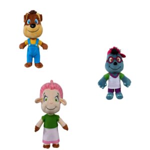 Toggolino Set - Carlito, Florina, Monti - Sortiment 3 Stück Plüsch - 25 cm