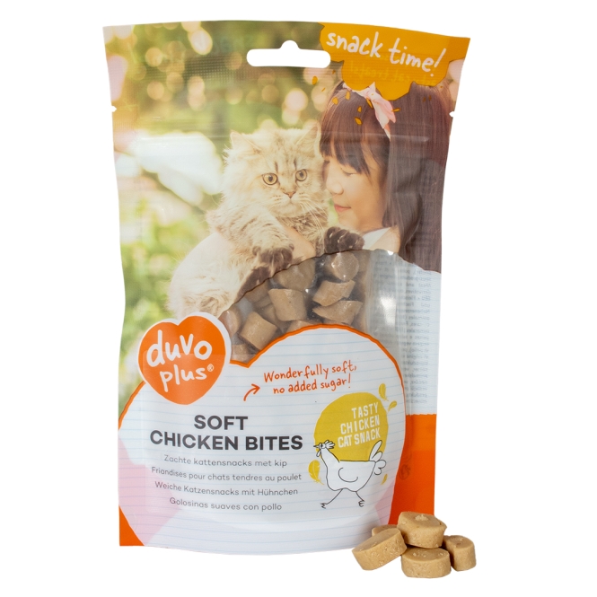 Duvoplus Cat Snack Weiche Hähnchensnacks 50g