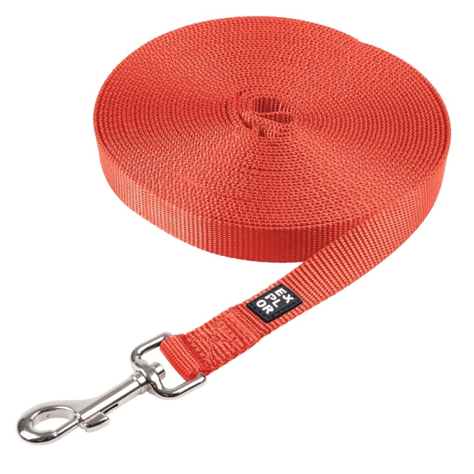 Duvoplus EXPLOR Trackingleine Classic flach - rot - 10m/20mm