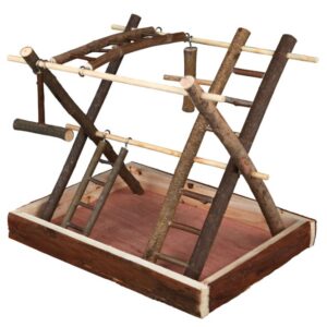 Trixie Vogelspielplatz aus Naturholz - 35 x 27 x 30 cm