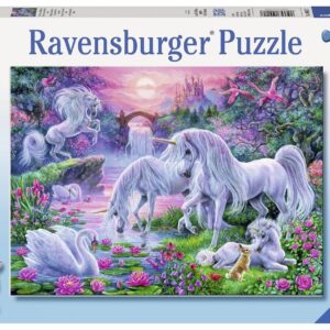 Einhörner im Abendrot - XXL Puzzle 150 Teile